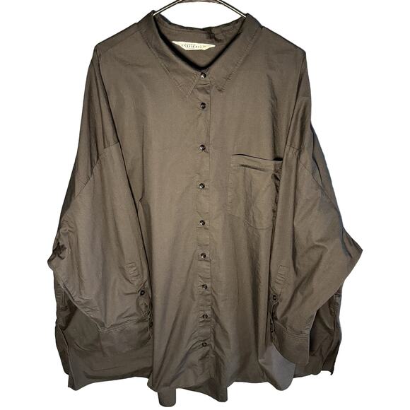 STUDIO UNTOLD WOMEN BLACK Oversized Collared Shirt Dress SIZE 28/30 4XL-5XL - Picture 1 of 15